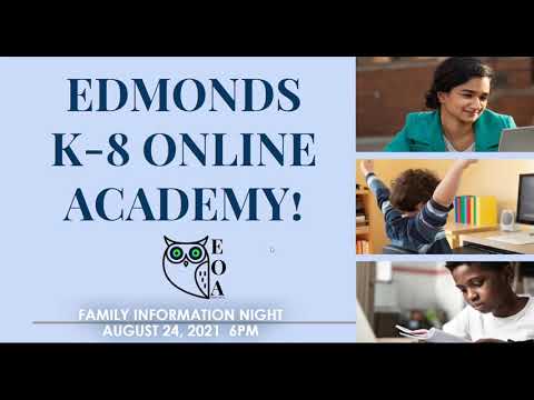 Edmonds eLearning Academy 2021-22 Family Night