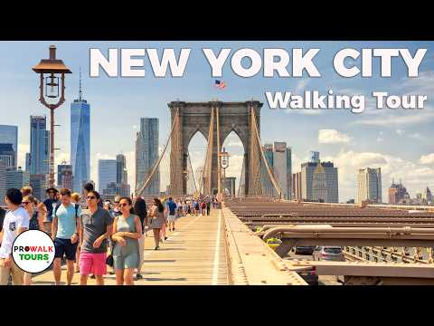 New York City&#039;s Financial District Walking Tour - 4K60fps with Captions