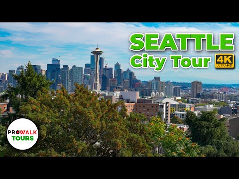 Seattle, WA USA Walking Tour in Beautiful 4K UHD 60fps